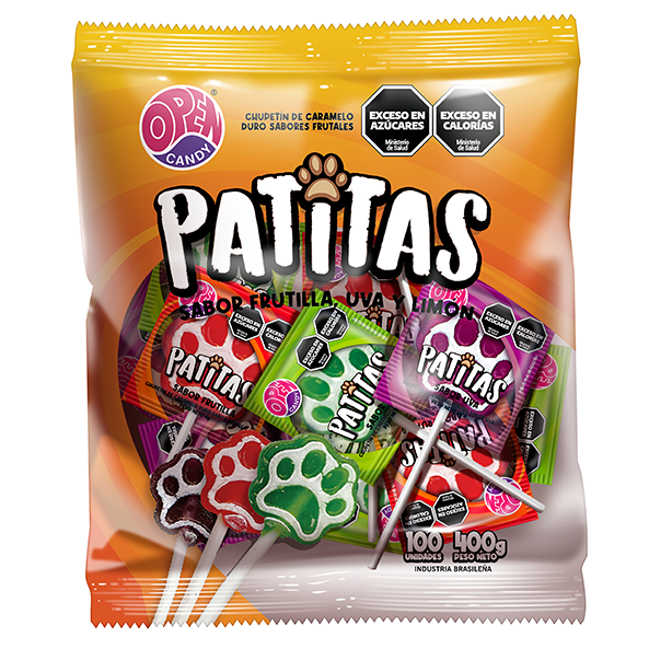 CHUPETÍN OPEN CANDY PATITA 100u 4g
