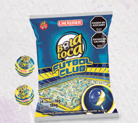 BOLA LOCA FUTBOL BOCA 24U 16GR