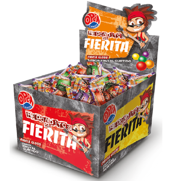 CHICLE REDONDITO DE FIERITA 70u 3,4g