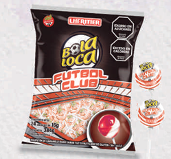 BOLA LOCA FUTBOL RIVER 24U 16GR