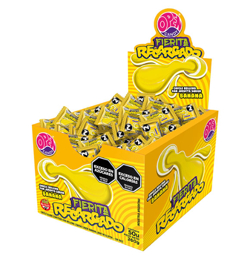 CHICLE FIERITA RECARGADO BANANA 50u