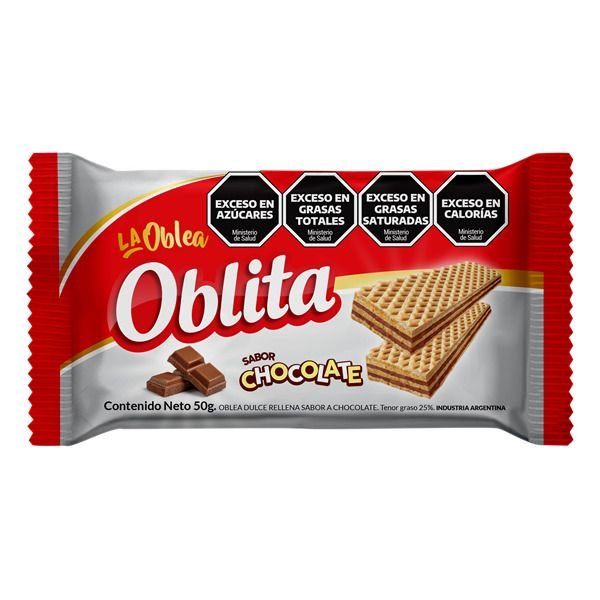 OBLITA DE CHOCOLATE X 50G