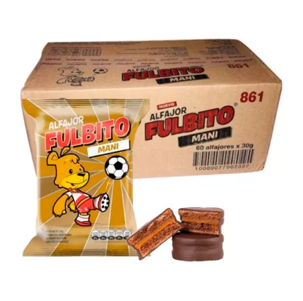 ALFAJOR FULBITO MANI 40U 30GR