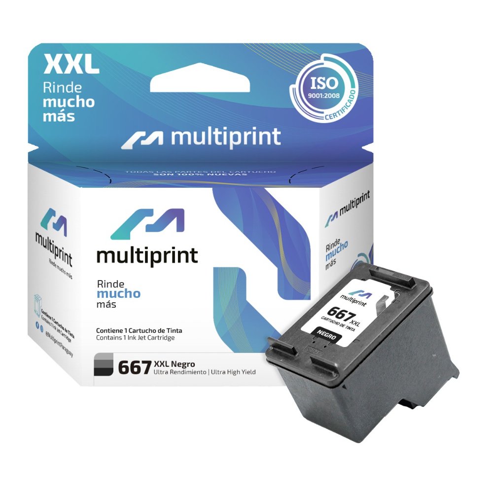 CARTUCHO MULTIPRINT (667XXL) NEGRO [24ML]