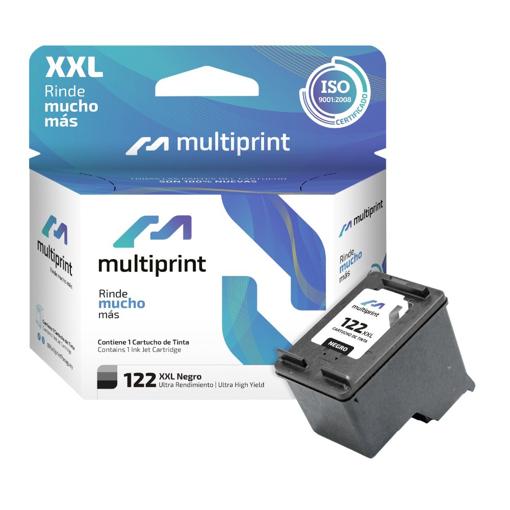 CARTUCHO MULTIPRINT (122XXL) NEGRO [24ML]