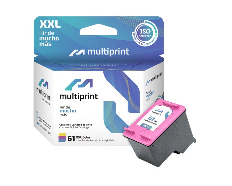 CARTUCHO MULTIPRINT (61XXL) COLOR [22ML]