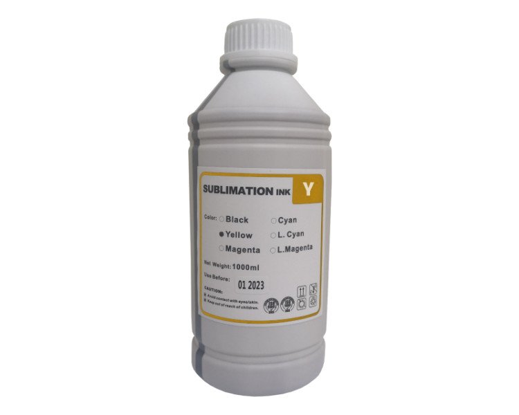 POMO TINTA SUBLIMACION GENERICO EPSON AMARILLO [1L]