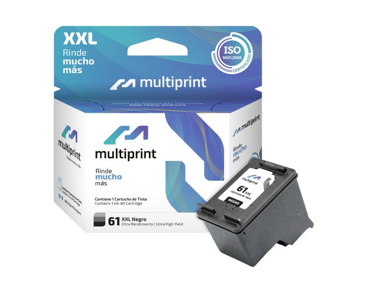 CARTUCHO MULTIPRINT (61XXL) NEGRO [24ML]