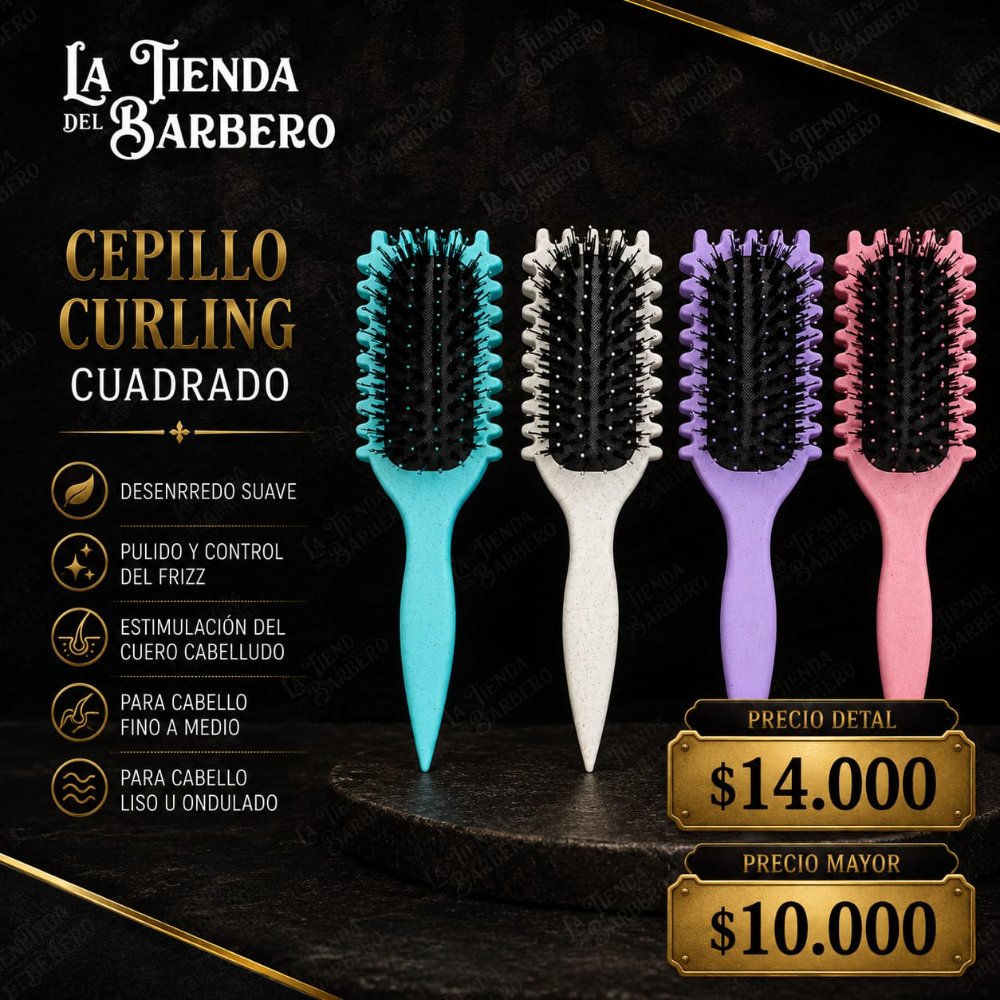 CEPILLO CURLING CUADRADO