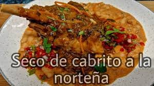 SECO DE CABRITO CON FRIJOLES O YUCA