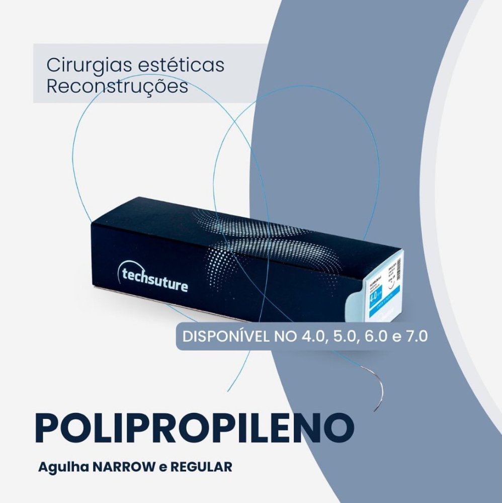 Techsuture - Fios de Sutura- POLIPROPILENO
