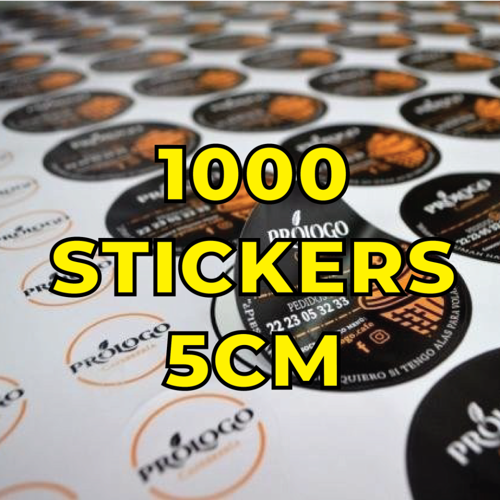 Promo 1000 Stickers 5cm