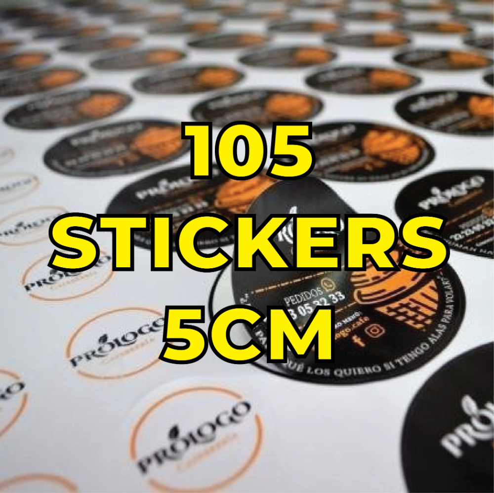 Promo 105 Stickers 5cm