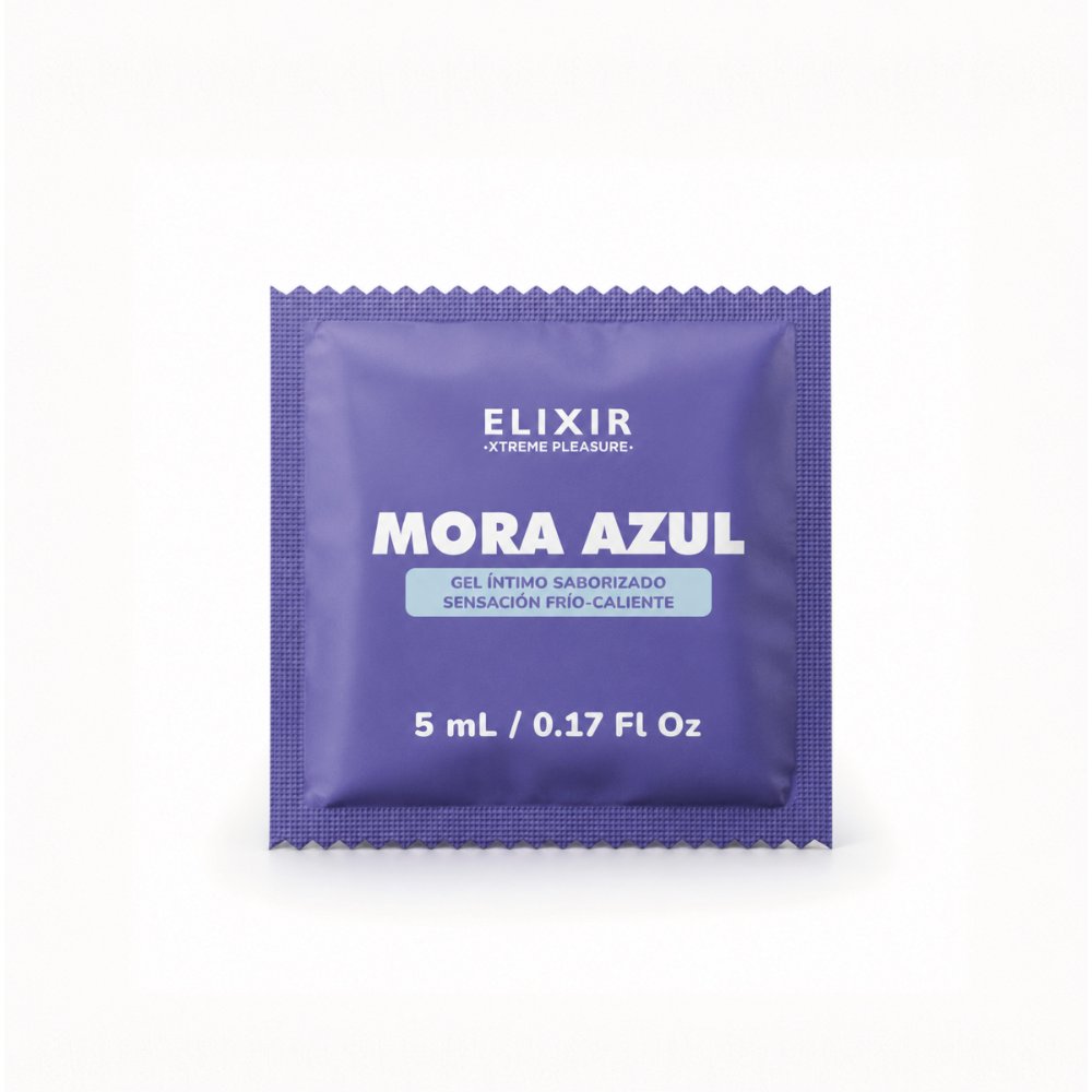 Gel Íntimo Saborizado Mora Azul Elixir Sachet