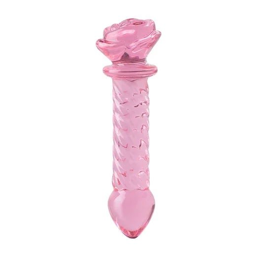Dildo De Vidrio Rosa 3D Pink