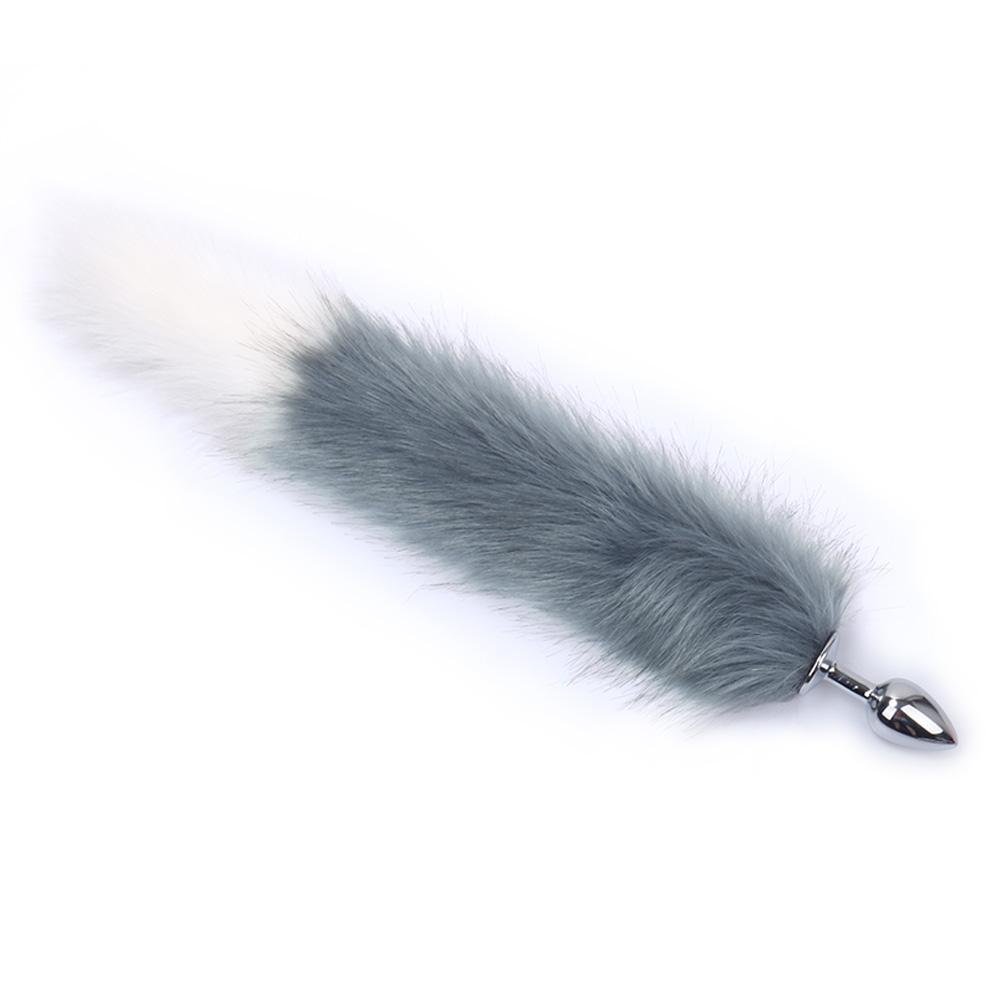 Plug Anal con Cola Raccoon Gris