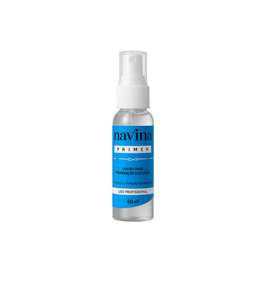 Primer Para Extensão De Cílios Navina 60ml Preparador Desengordurante Lash Designer Alongamento De Cílios Profissional