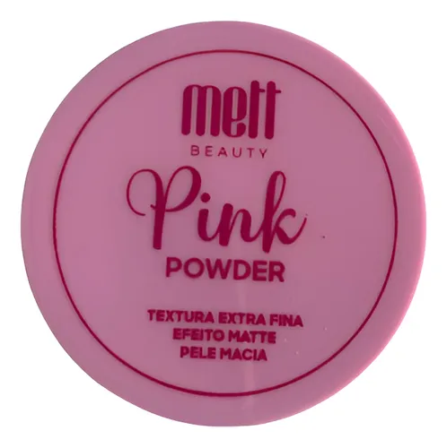 Pink Powder Meff Beauty Pó Solto Rosa Matte Facial Fixador Maquiagem Baking Selador Controle de Brilho Acabamento Profissional