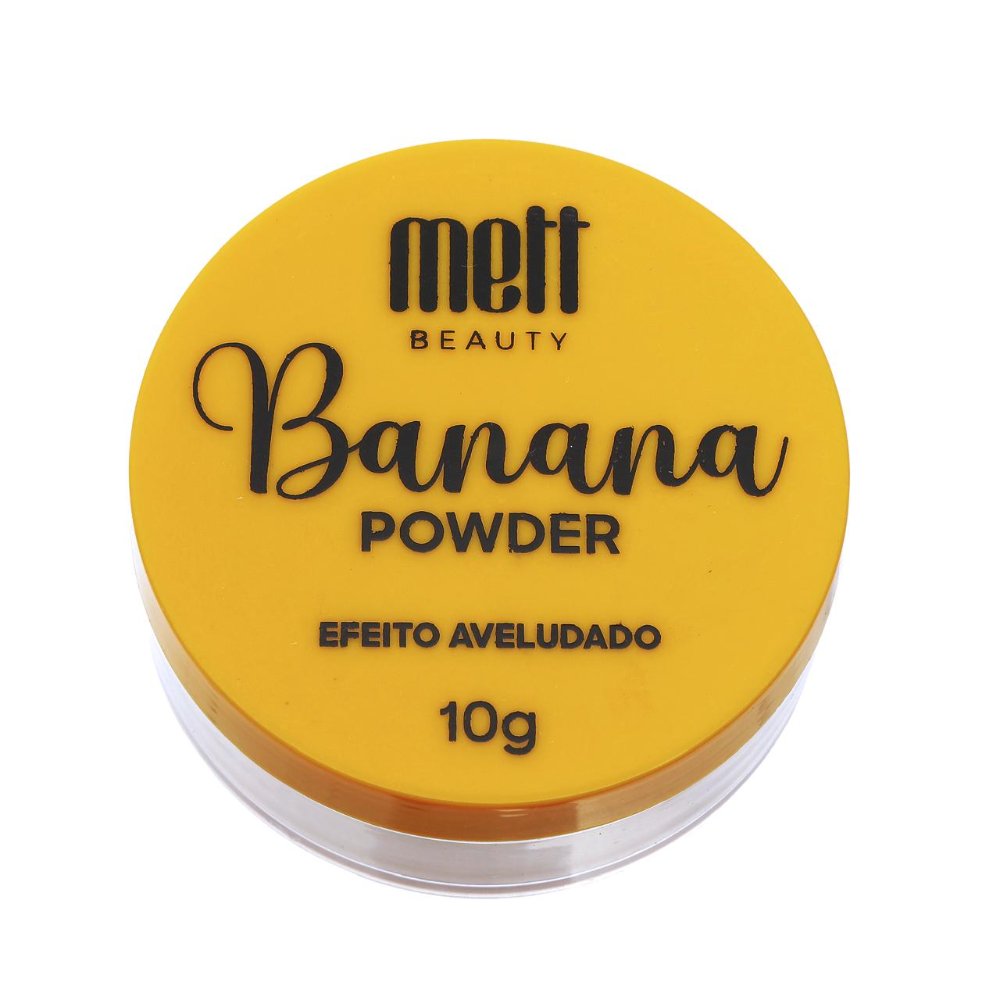 Pó Solto Banana Powder Meff Beauty 10g Efeito Aveludado Matte Fixador Maquiagem Controle de Oleosidade Finalizador Facial
