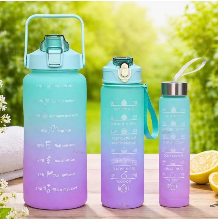BOTELLA MOTIVACIONAL X3
