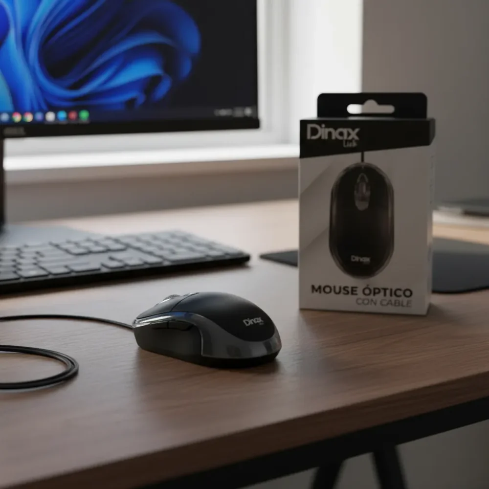 MOUSE CON CABLE DINAX