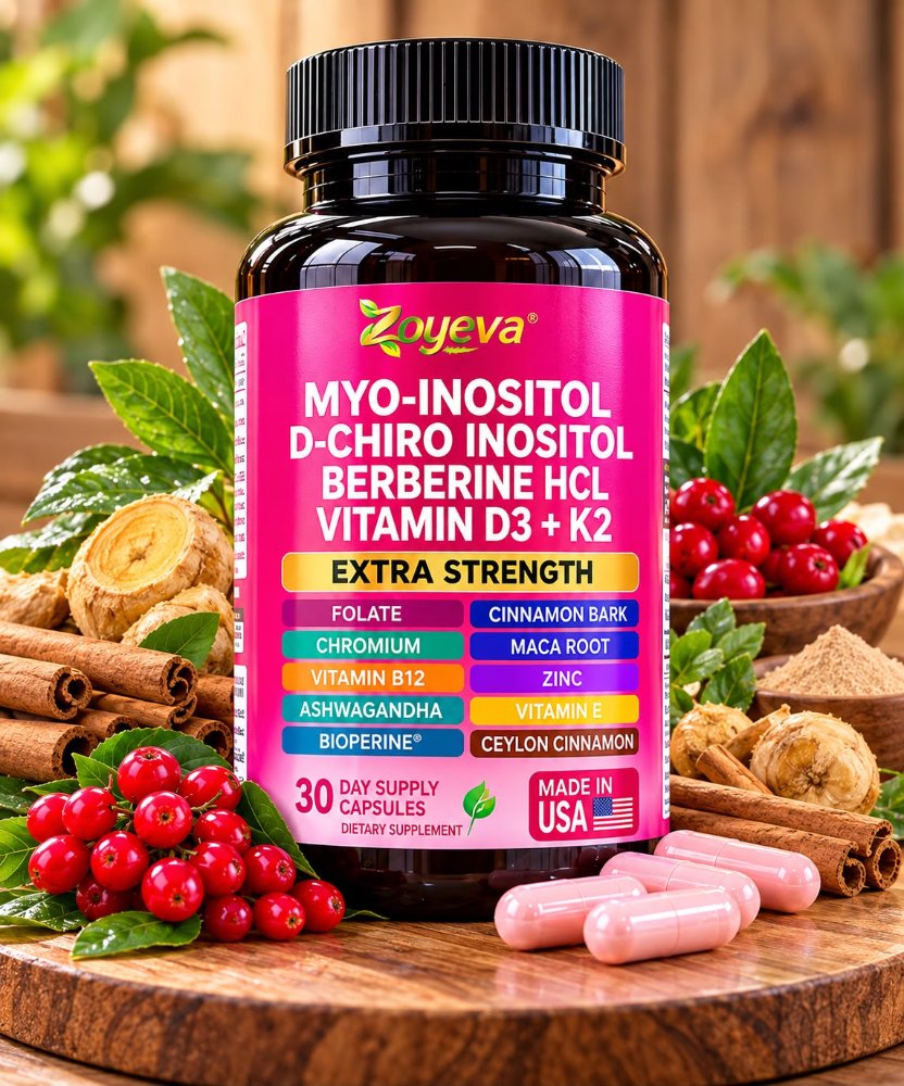 MYO INOSITOL DCHIRO INOSITOL BERBERINE HCL VITAMIN D3 K2