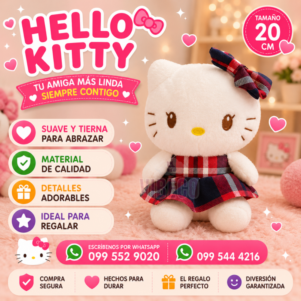 Hello Kitty Colegiala 20cm