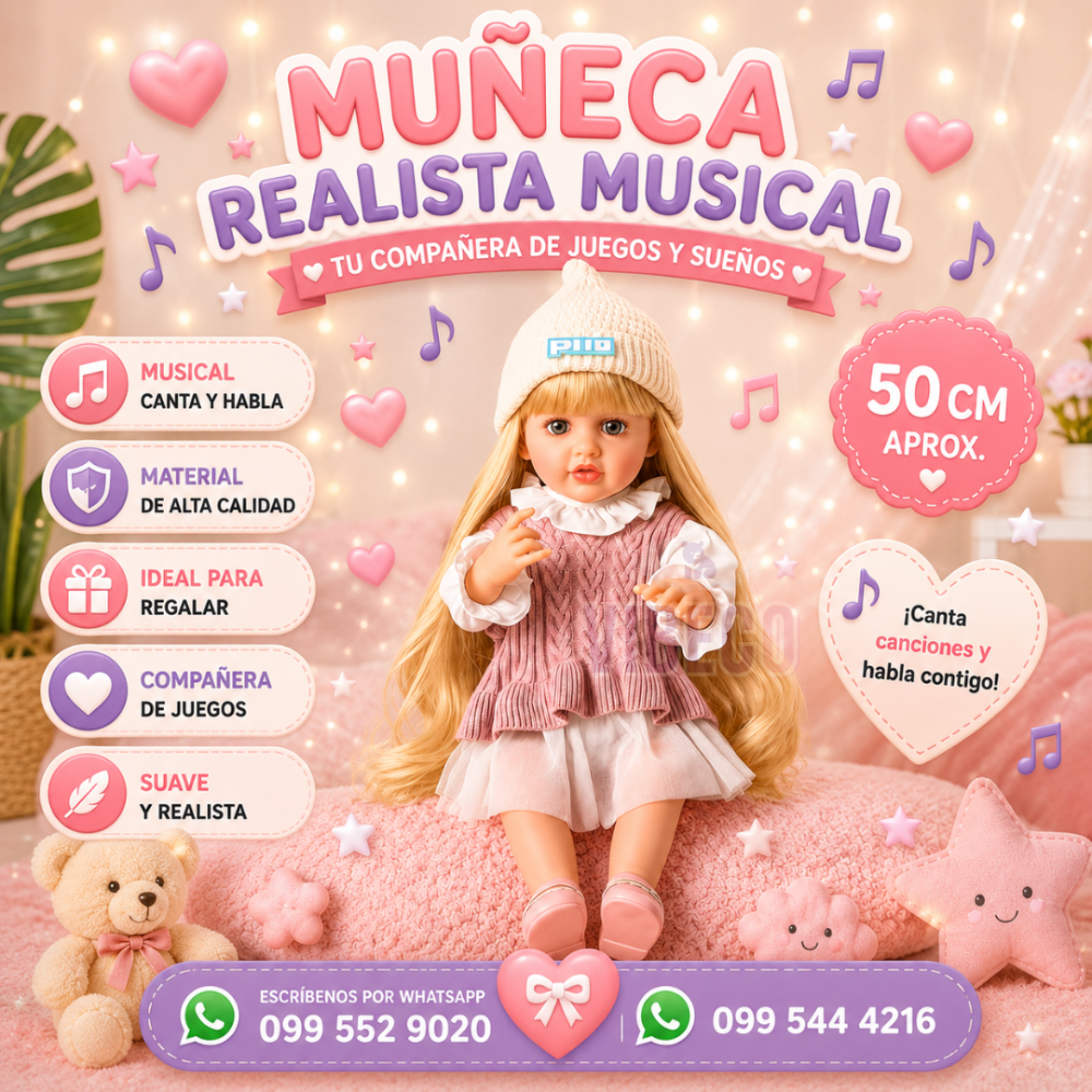 Muñeca Realista Musical
