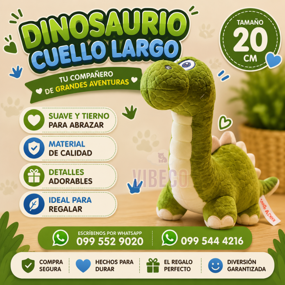 Dinosaurio verde 20cm