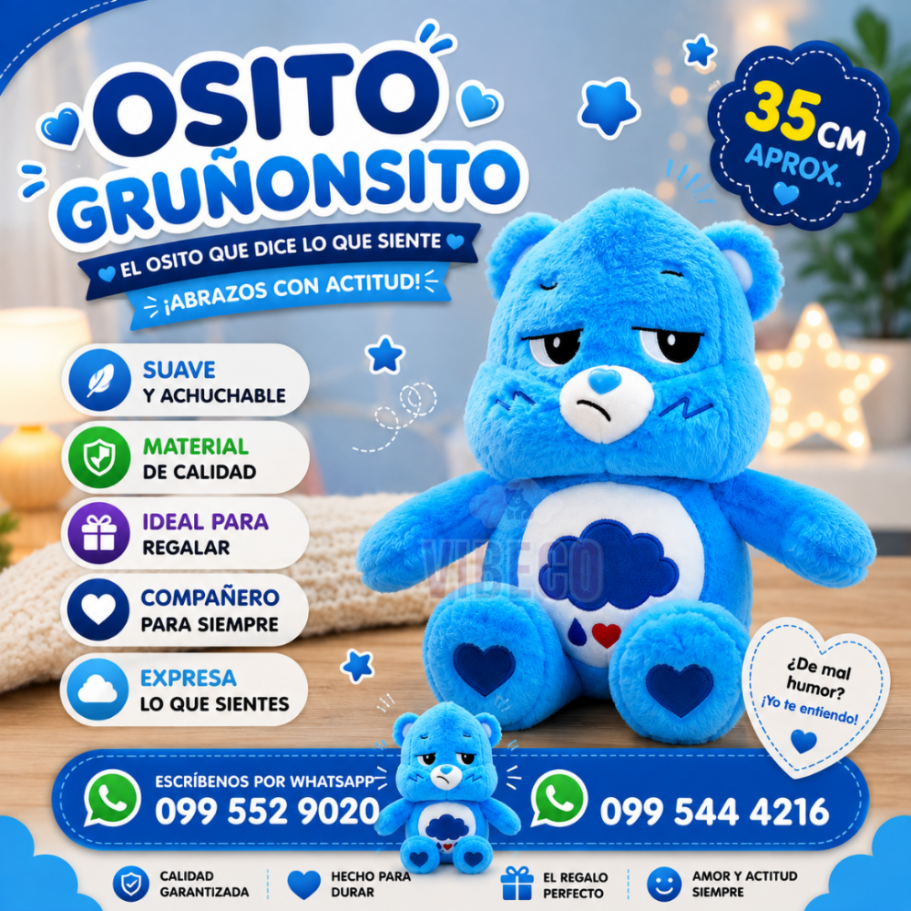 Cariñoso azul 35cm