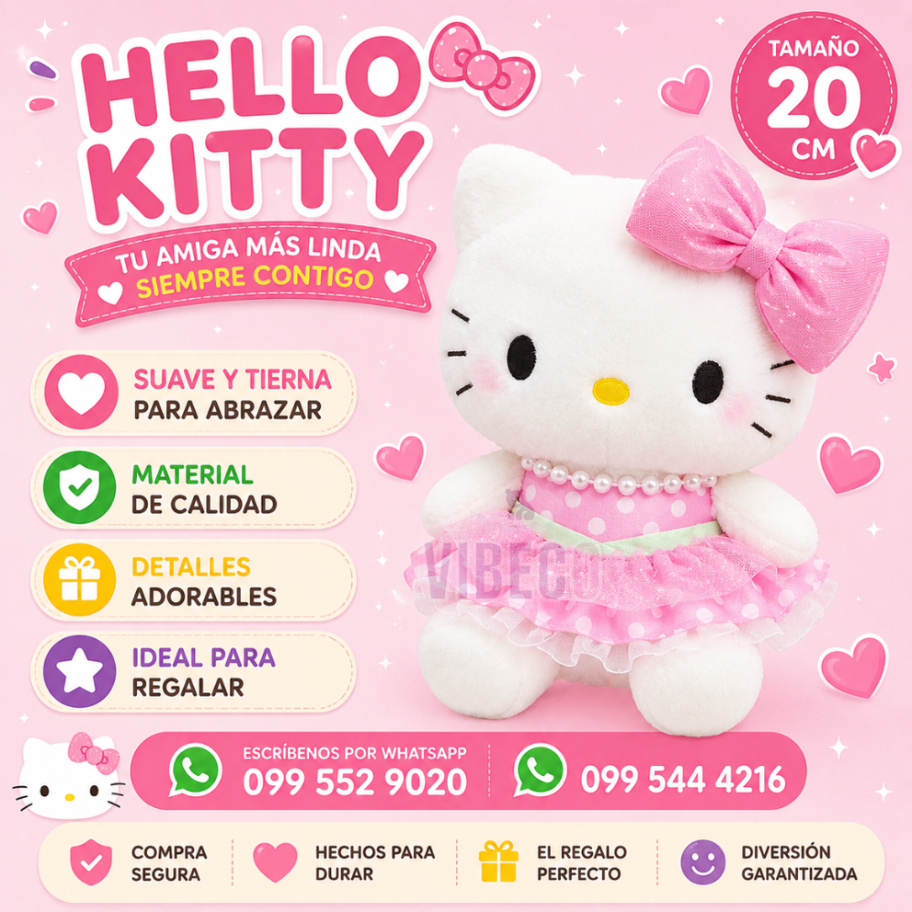 Hello Kitty Collar Perlas 20cm