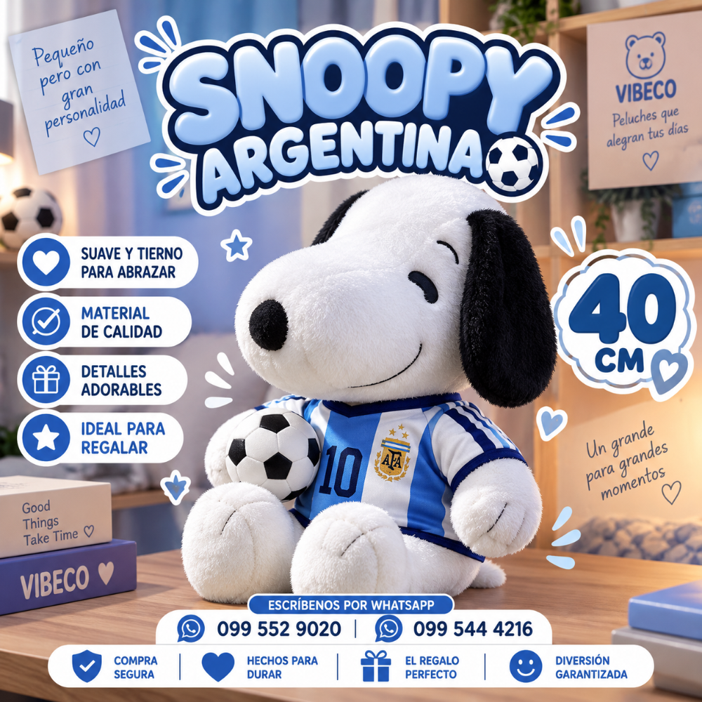 Snoopy Argentina 40cm