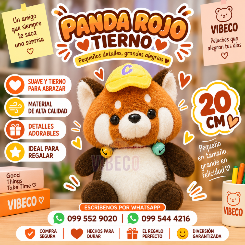 Panda Rojo 20cm