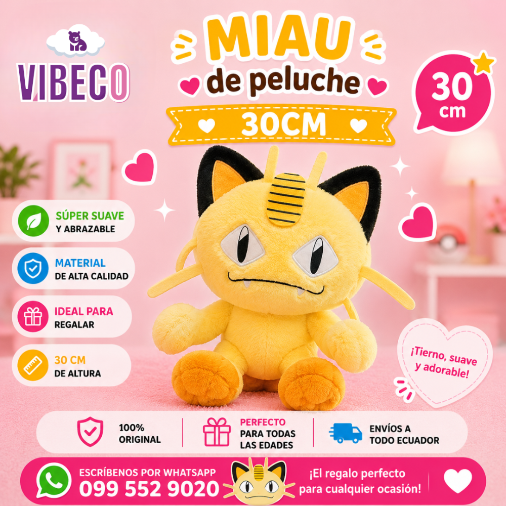 Miau Pokemon 30cm