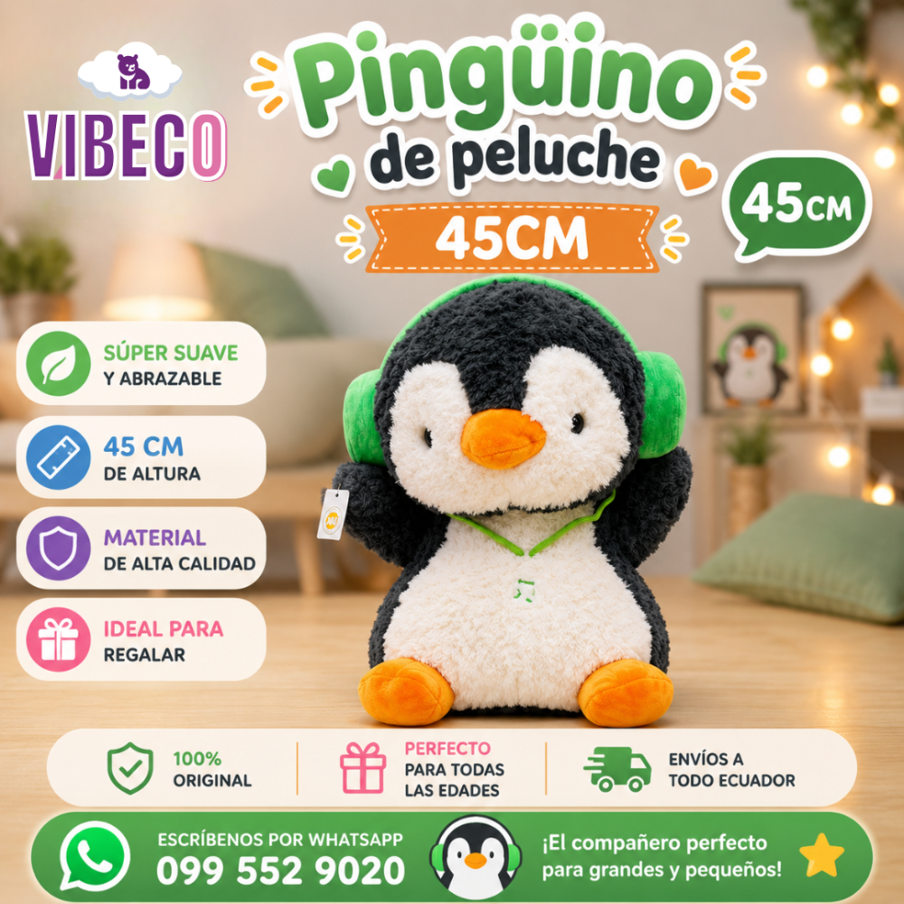 Pinguino Kawaii 45cm