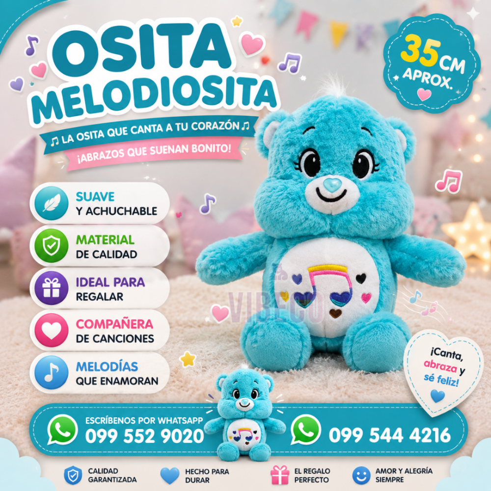 Cariñoso Turquesa 35cm