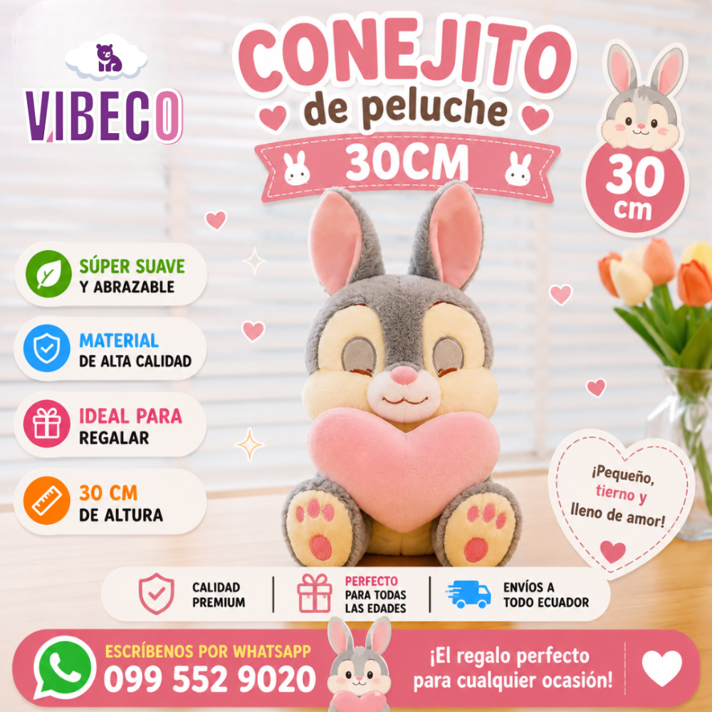Conejo de bambi 30cm