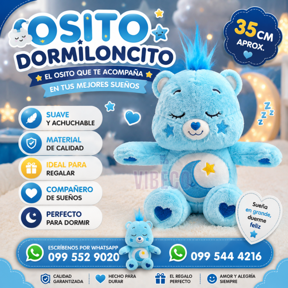 Cariñoso Celeste 35cm