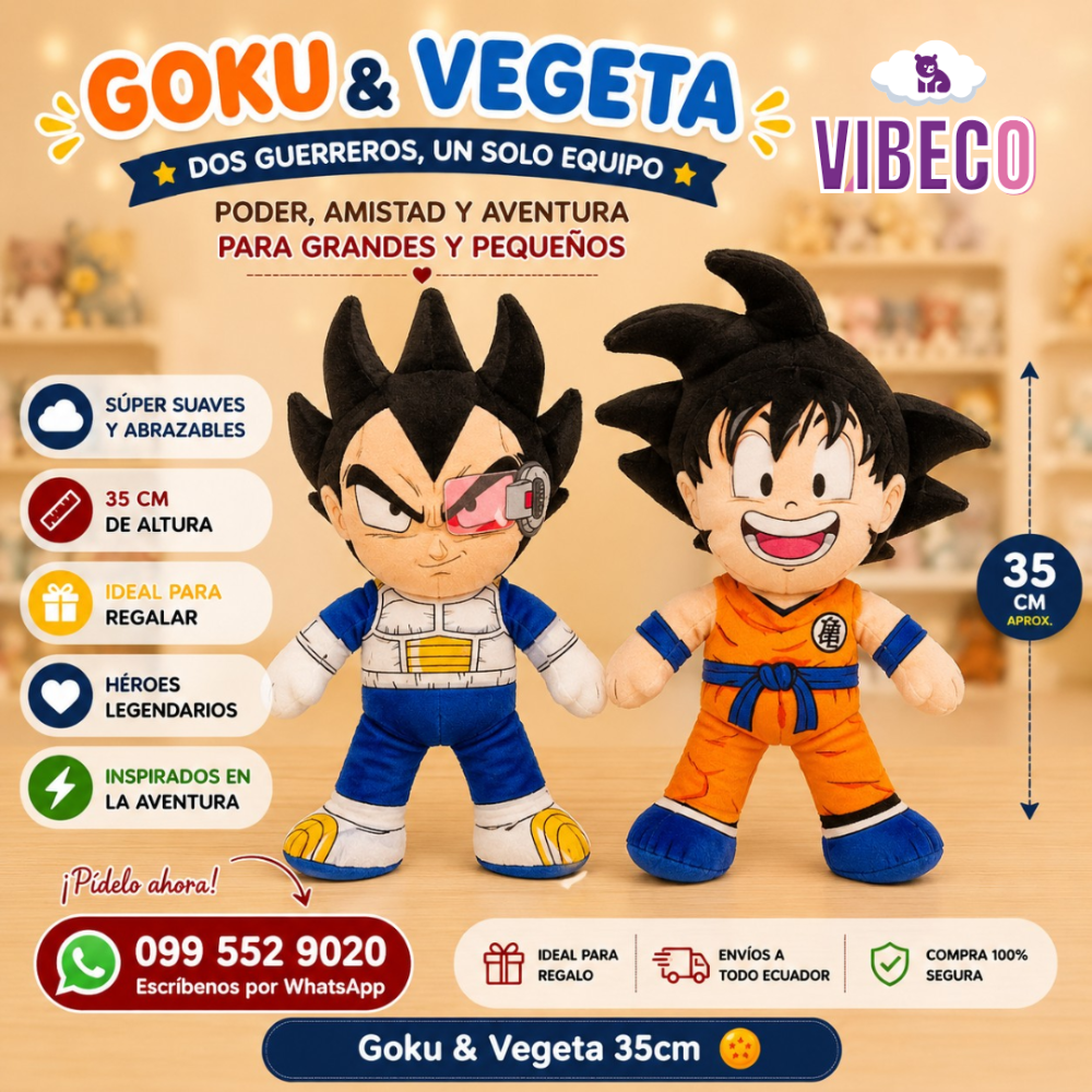 Goku & Vegueta 35cm