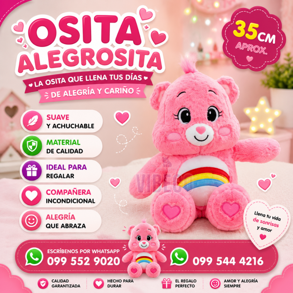 Cariñoso rosa 35cm