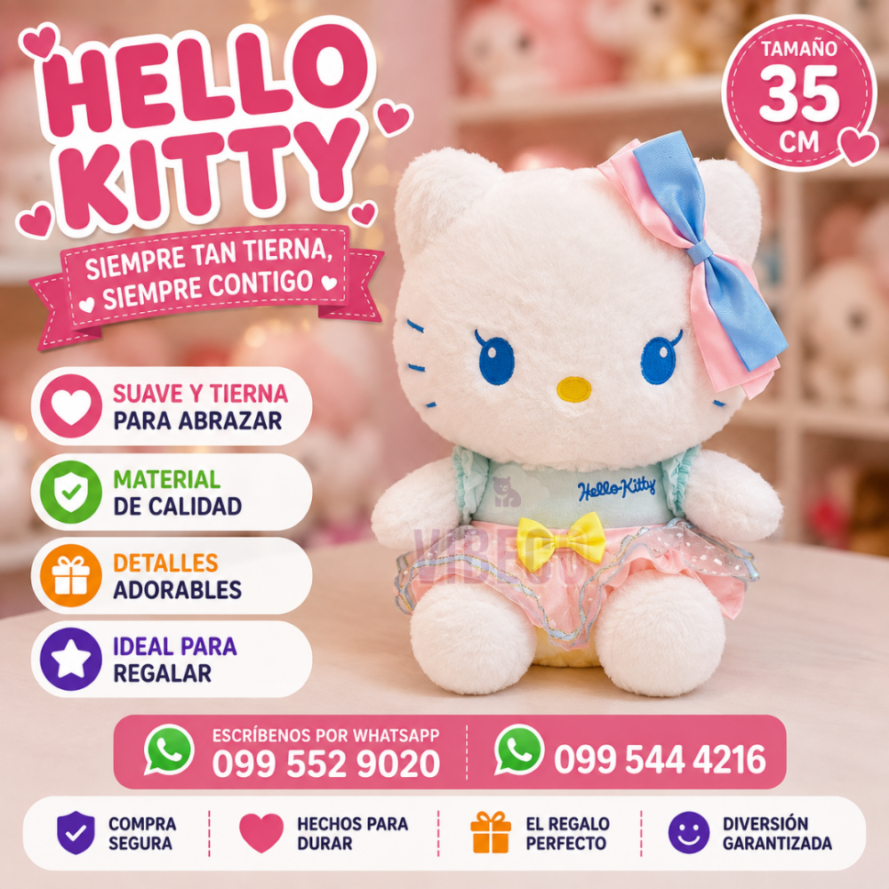 Hello Kitty 35cm colores