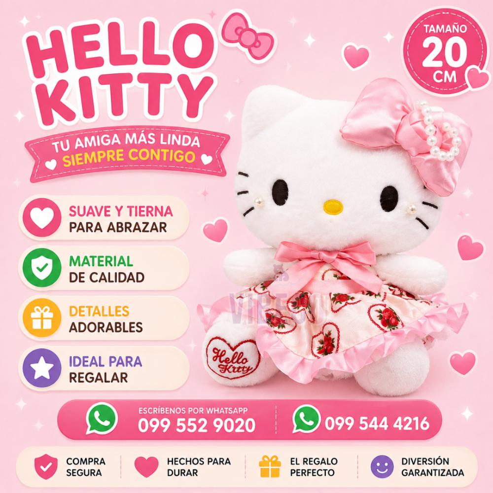 Hello Kitty Fresas 20cm