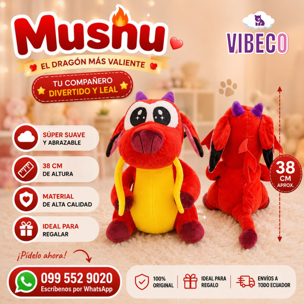 Mushu bebé 38cm
