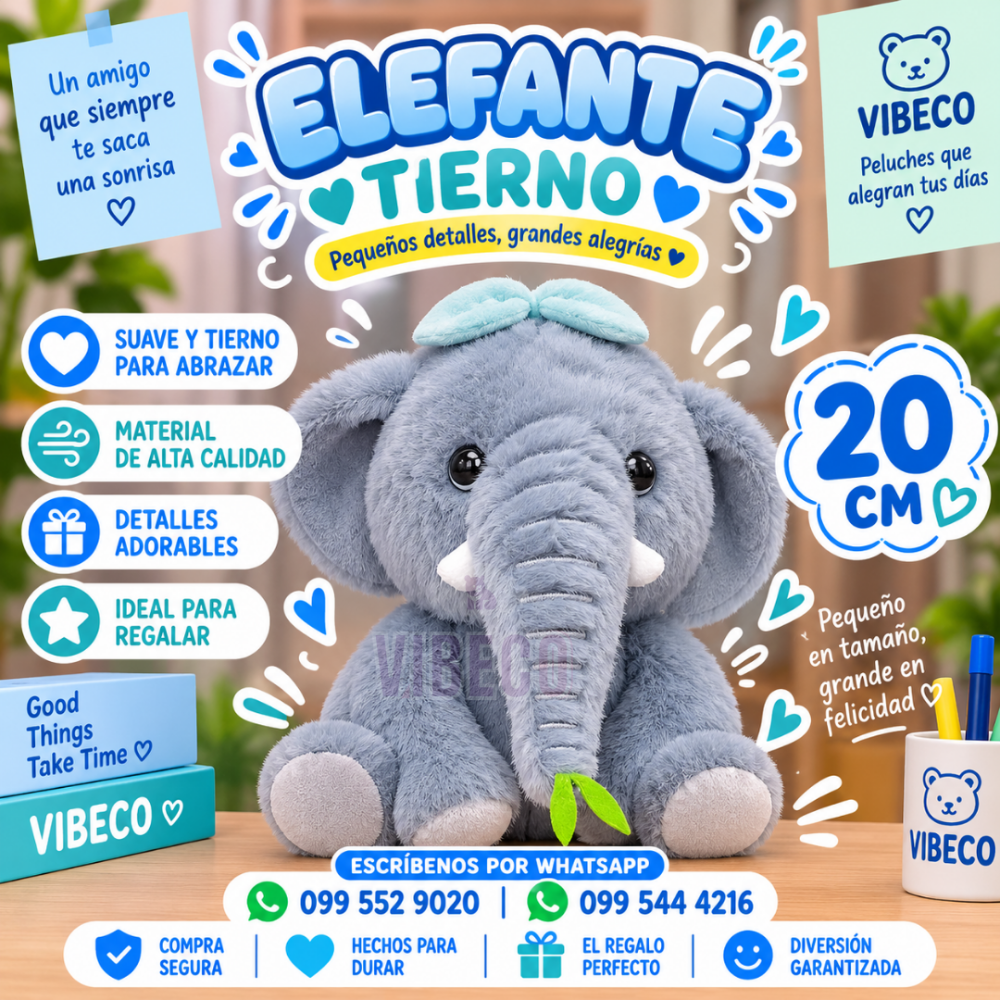 Elefante Tierno 20cm