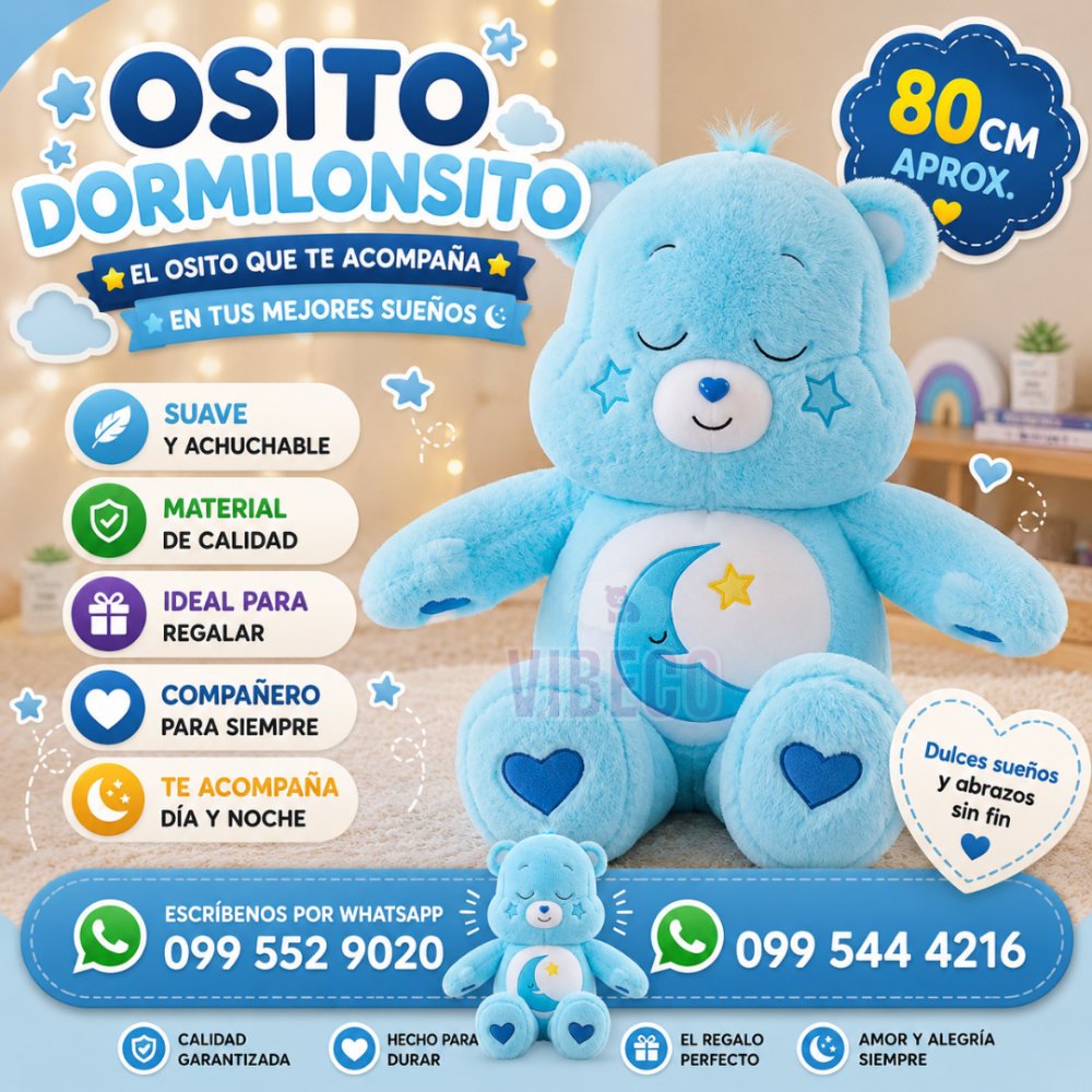 Cariñoso Celeste 80cm