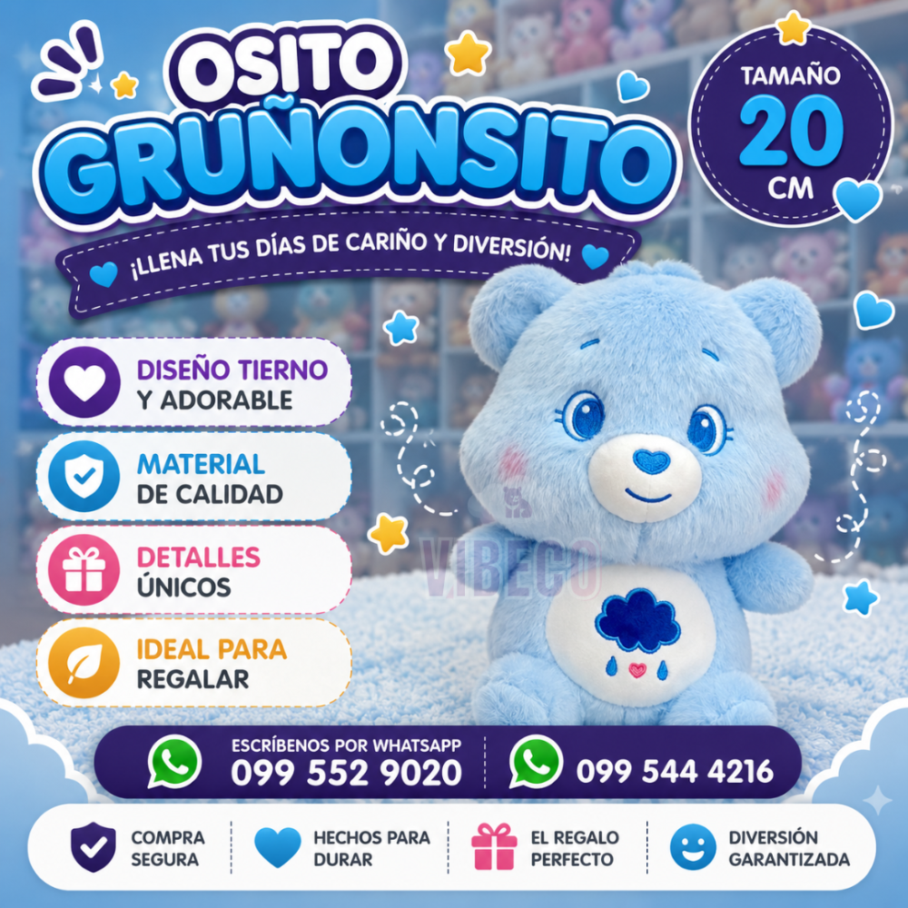 Cariñoso Azul 20cm