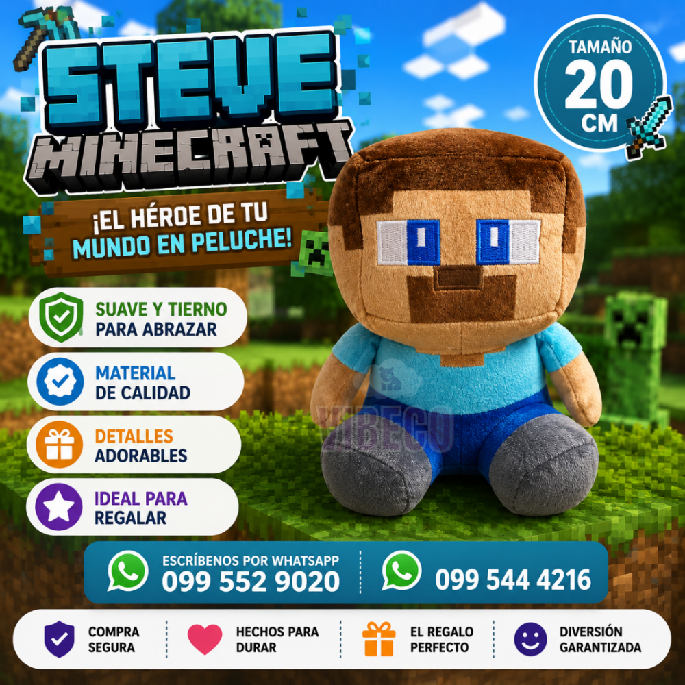 Steve Minecraft 20cm