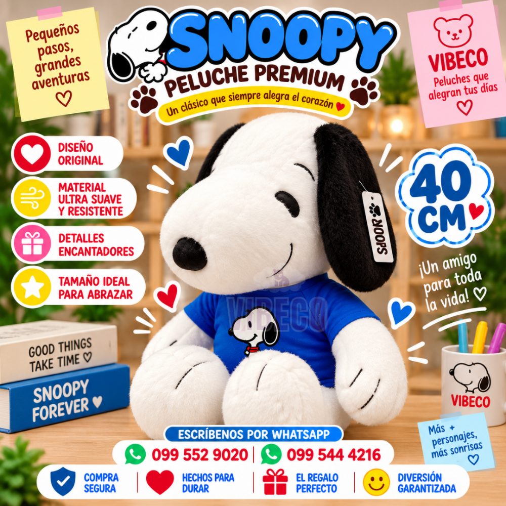 Snoopy Azul 40cm
