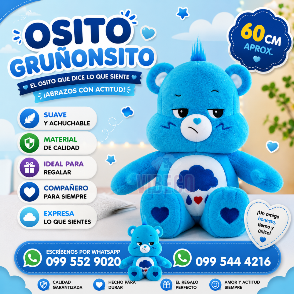 Cariñoso Azul 60cm