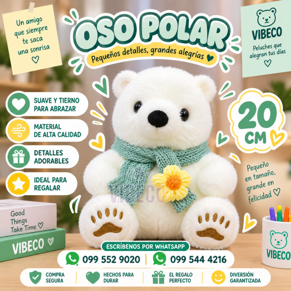 Oso polar 20cm